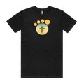 Black front flat lay