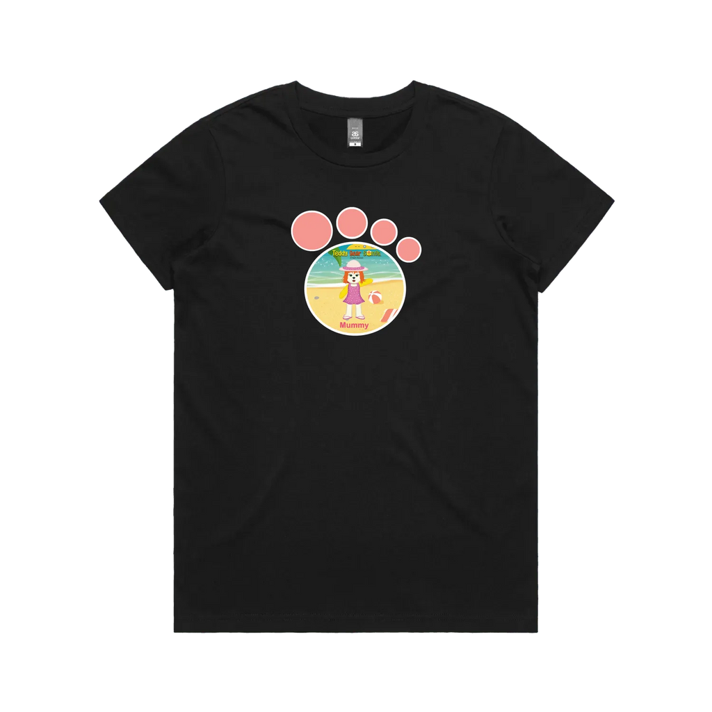 Black front flat lay
