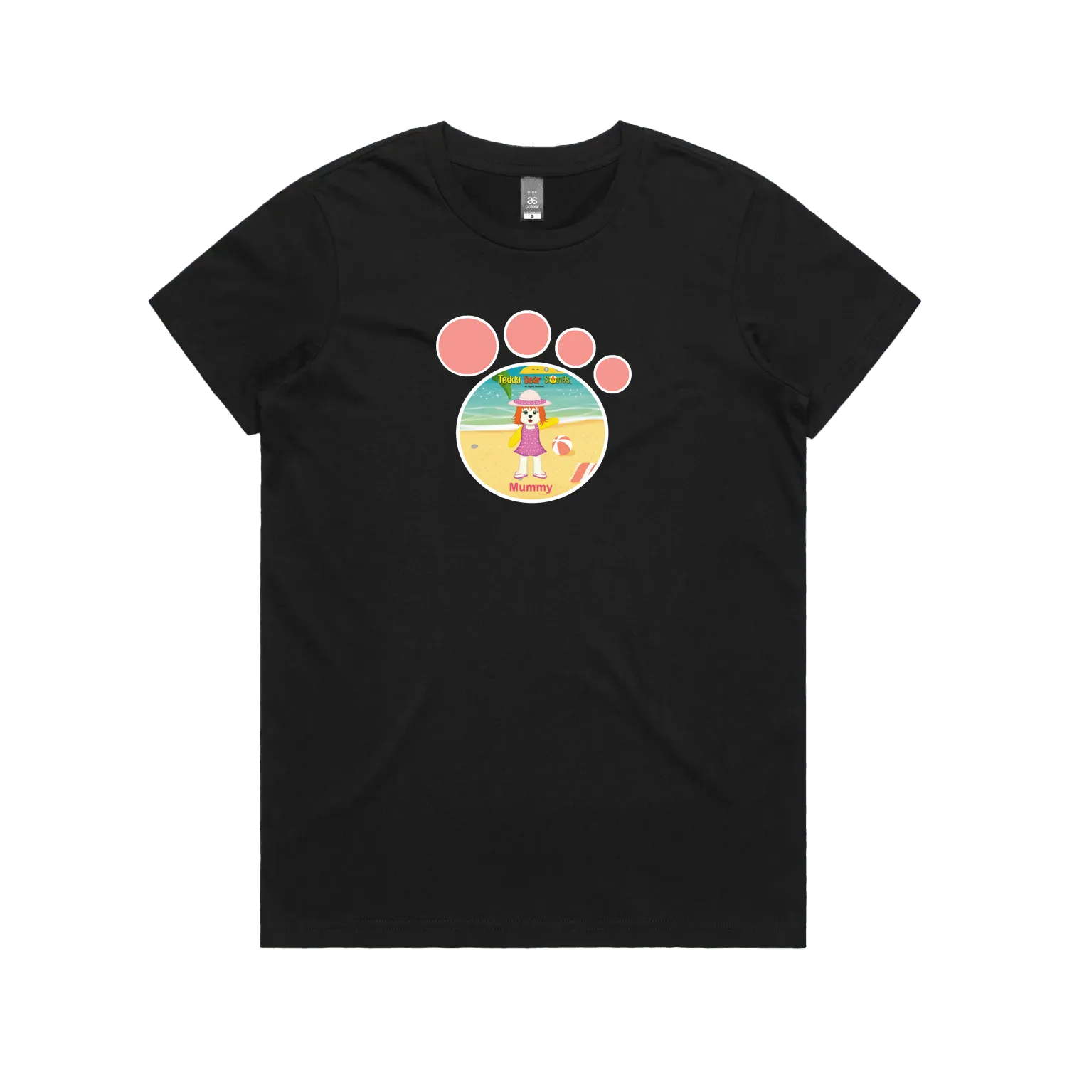 Black front flat lay