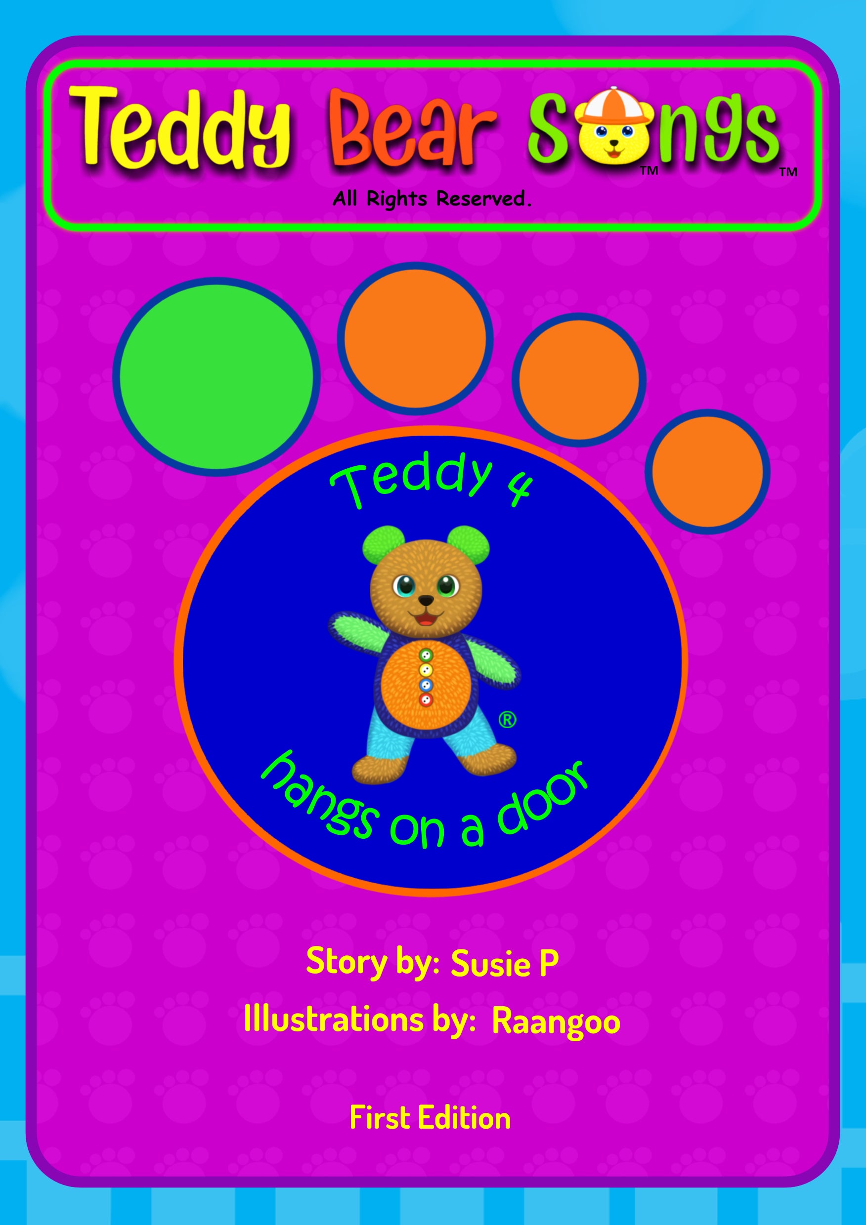 Teddy 4 hangs on a door (Book)
