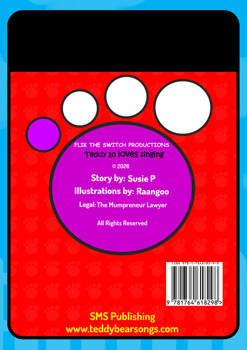 Teddy 10 loves singing! (Book)