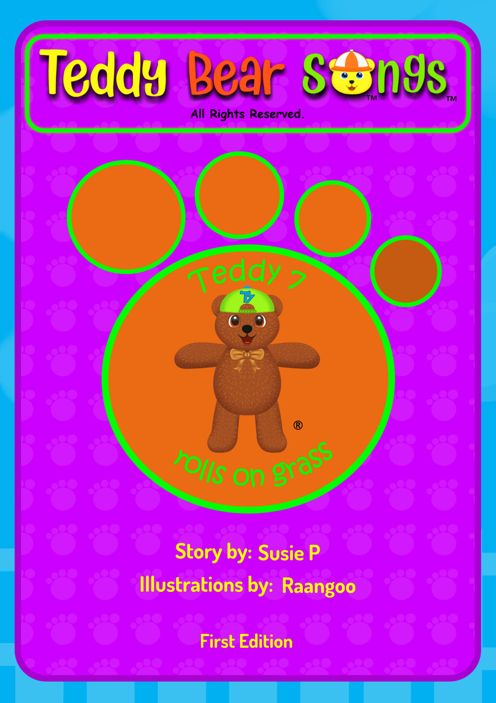 Teddy 7 rolls on grass (Book)